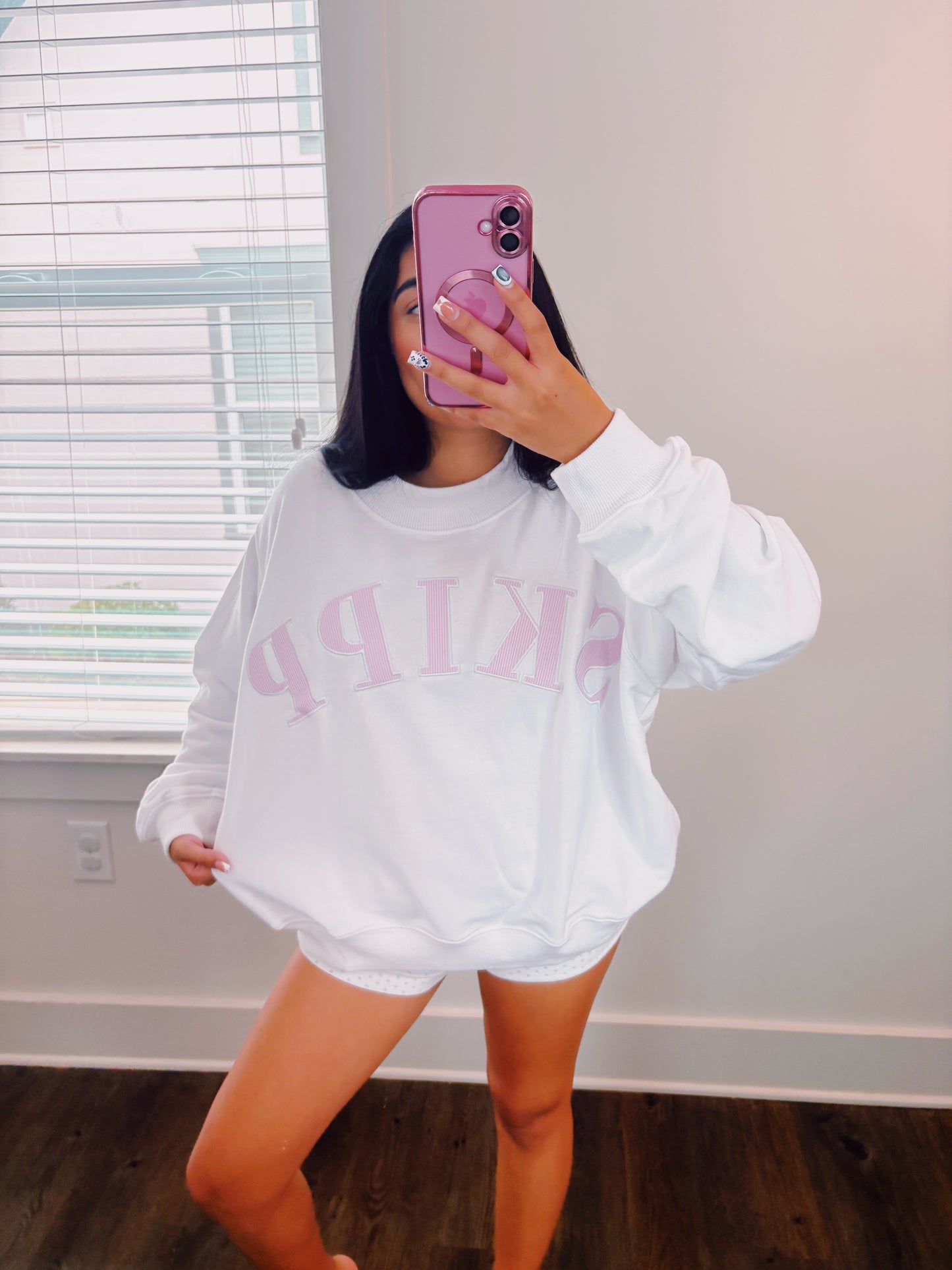 SKIPP Mockneck Pink Striped