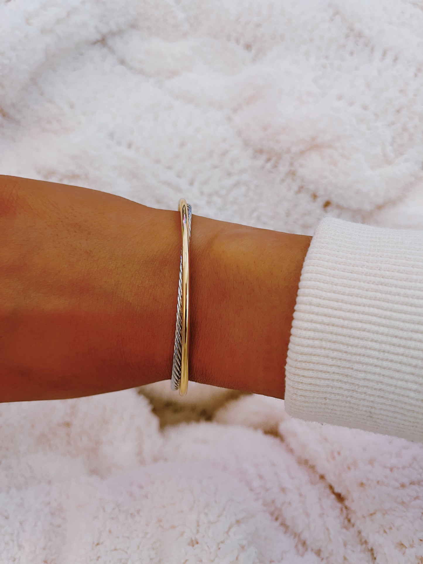 Cable Cap Bracelet