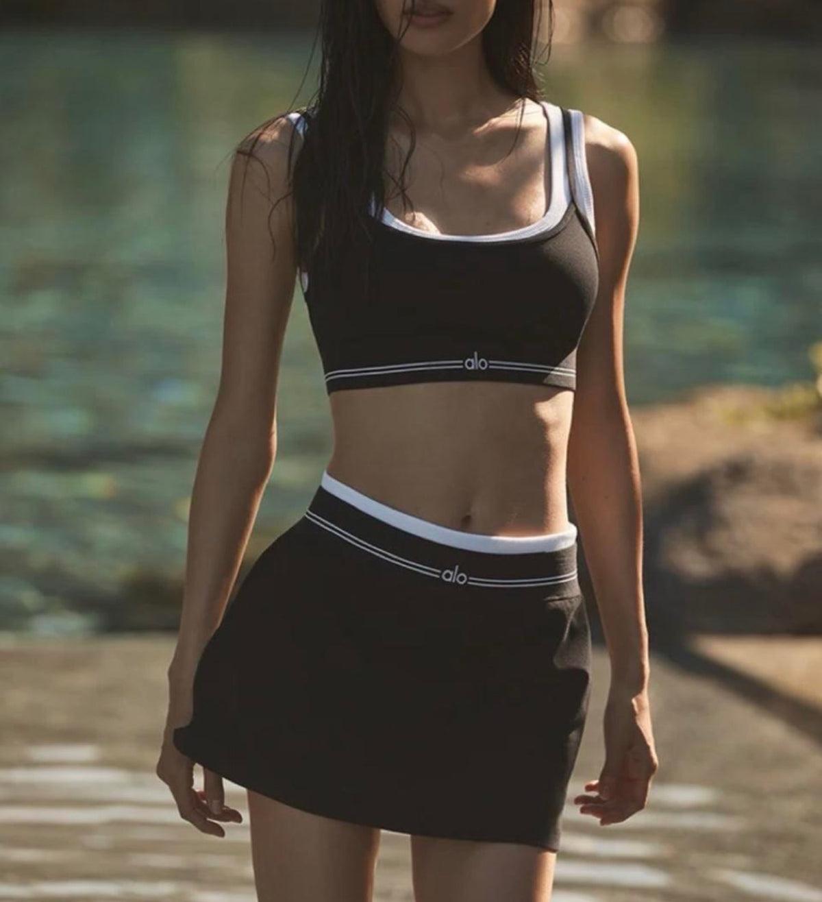 Black Skirt Set