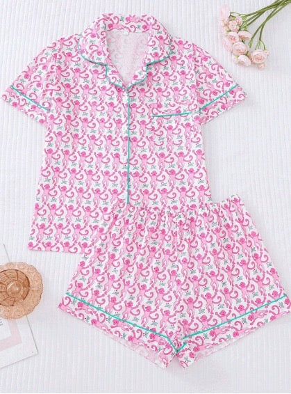 Pink & Teal Pjs (pre order)