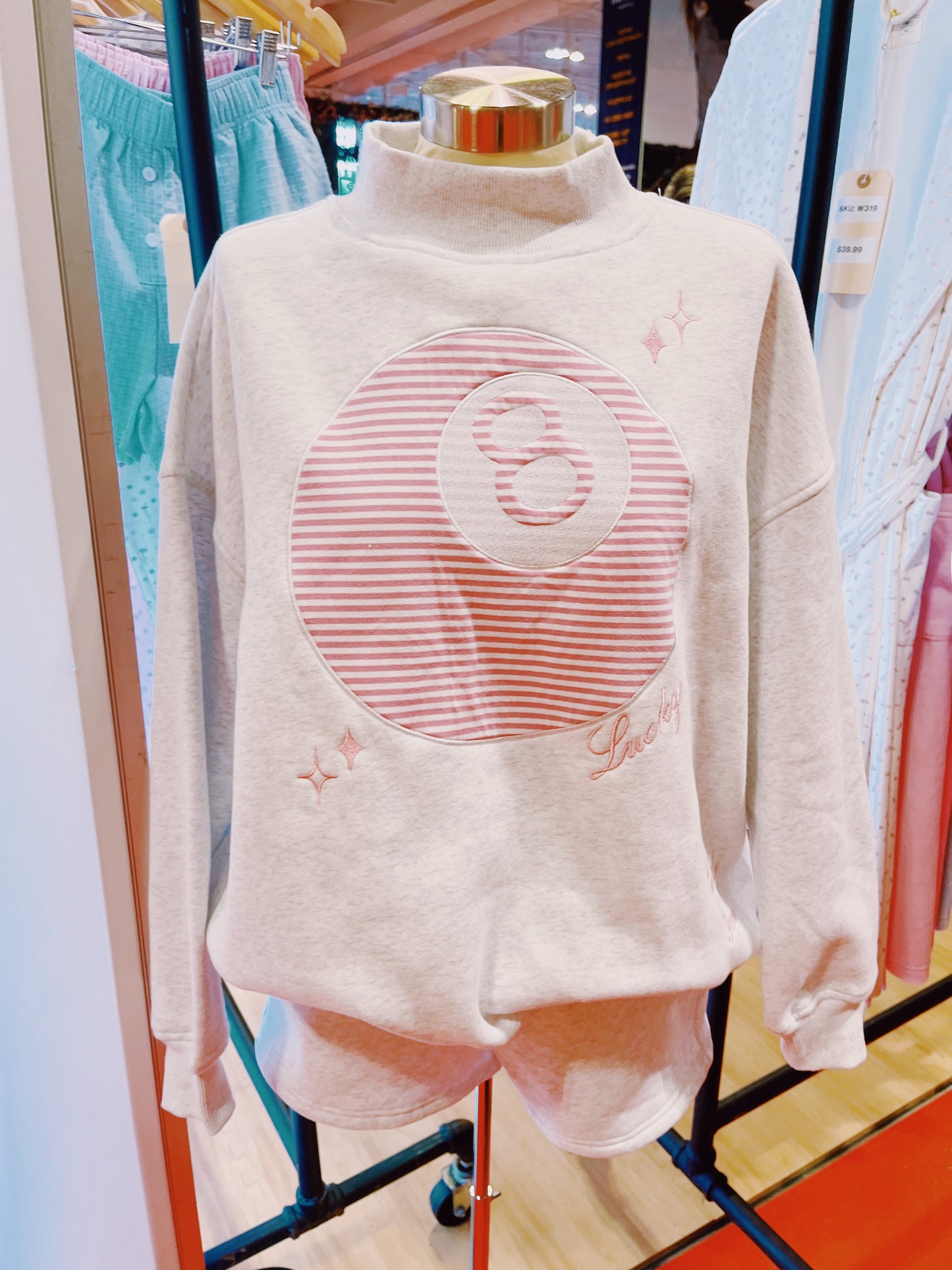 Sunkissed Coconut 8 Ball Mockneck