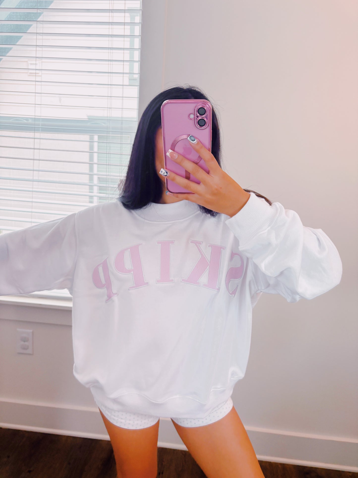 SKIPP Mockneck Pink Striped