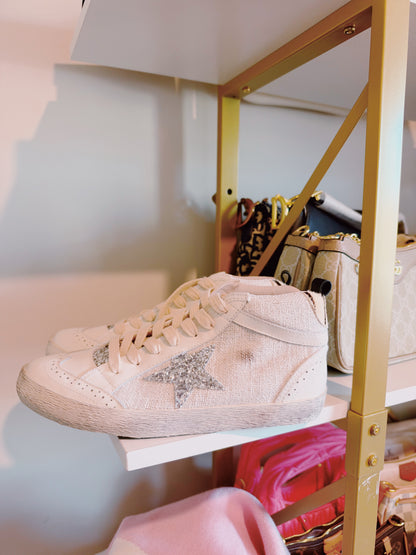 High Top Zebra Star Shoes