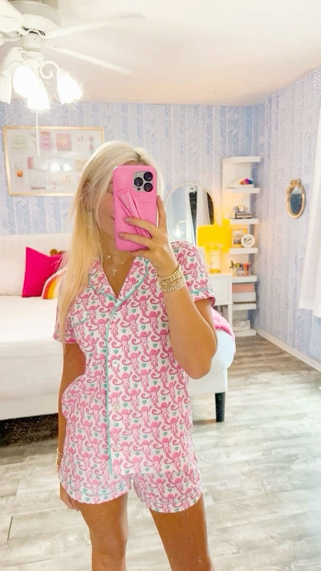 Pink & Teal Pjs (pre order)