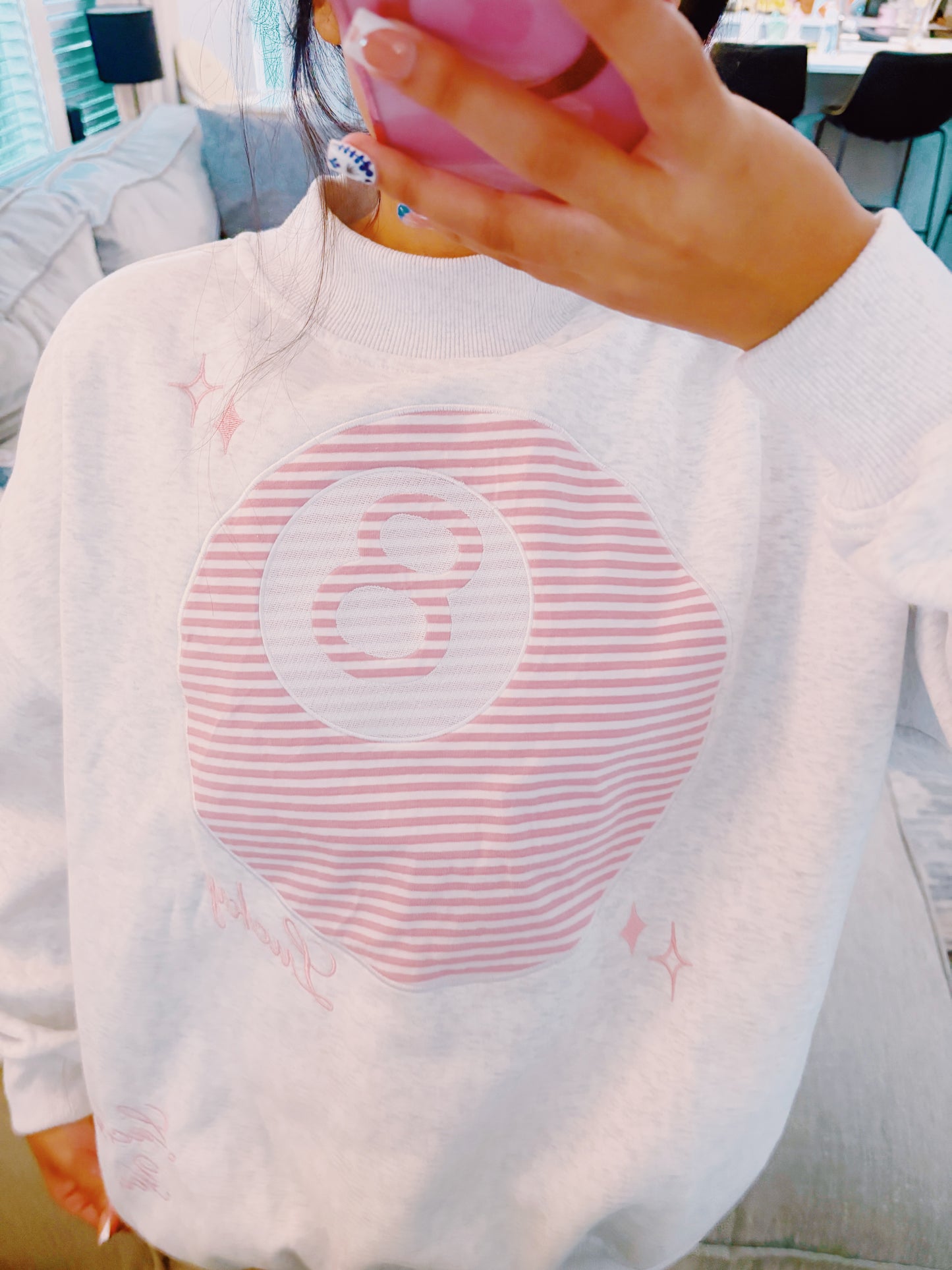 Sunkissed Coconut 8 Ball Mockneck