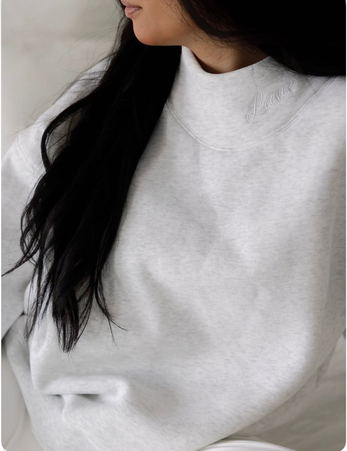 Lane Heather Mock neck