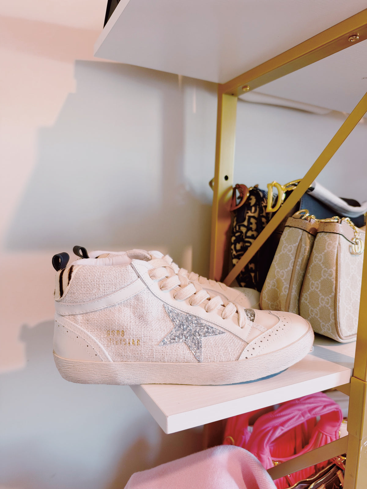 High Top Zebra Star Shoes