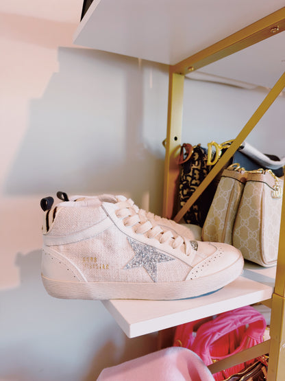 High Top Zebra Star Shoes