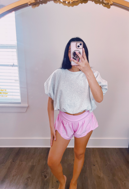 Scuba Cropped Hem Top