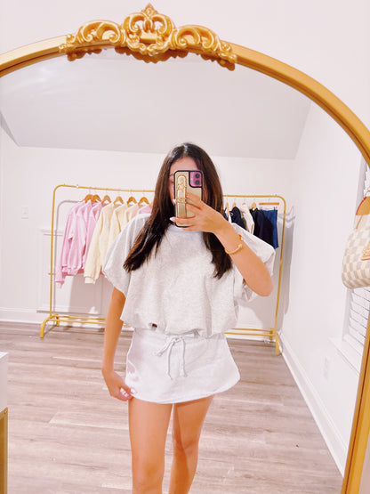 Scuba Cropped Hem Top