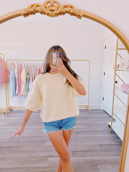 Butter Sweater Sleeve Top