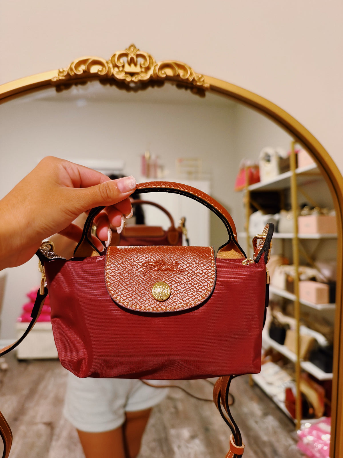 Burgundy Champ Purse