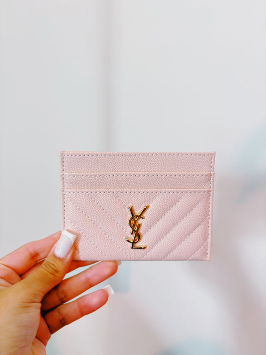 Ysl Pink Card Holder
