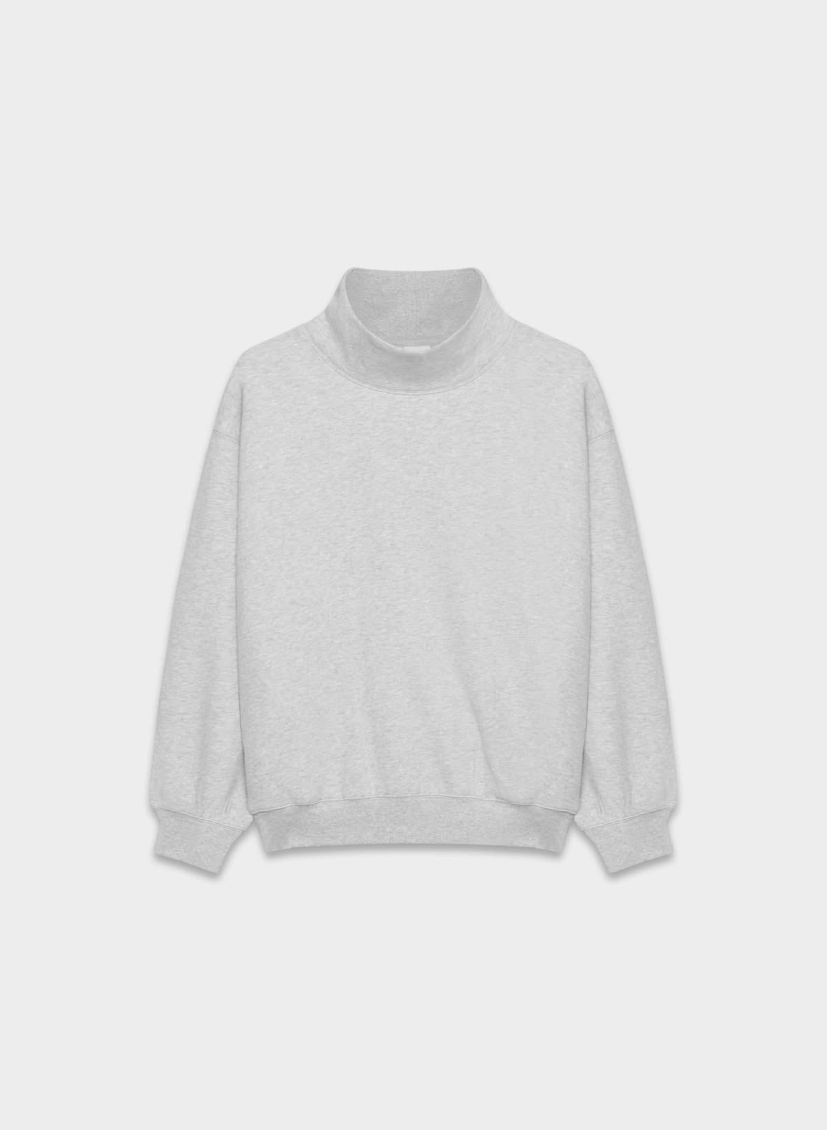 Gray Mock neck