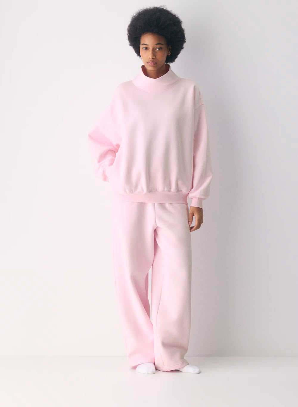 Pink Mockneck