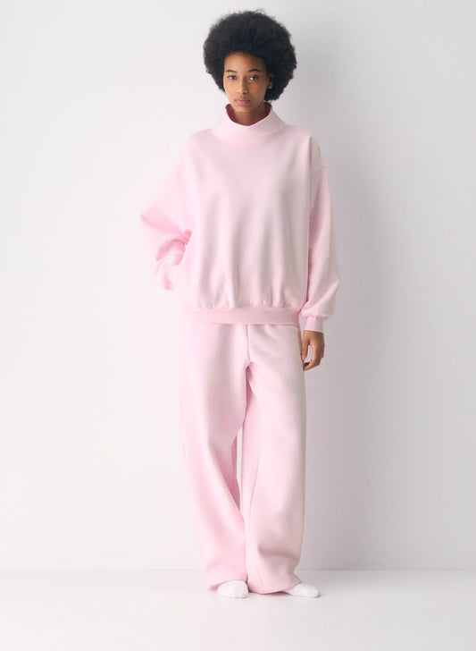 Pink Mockneck