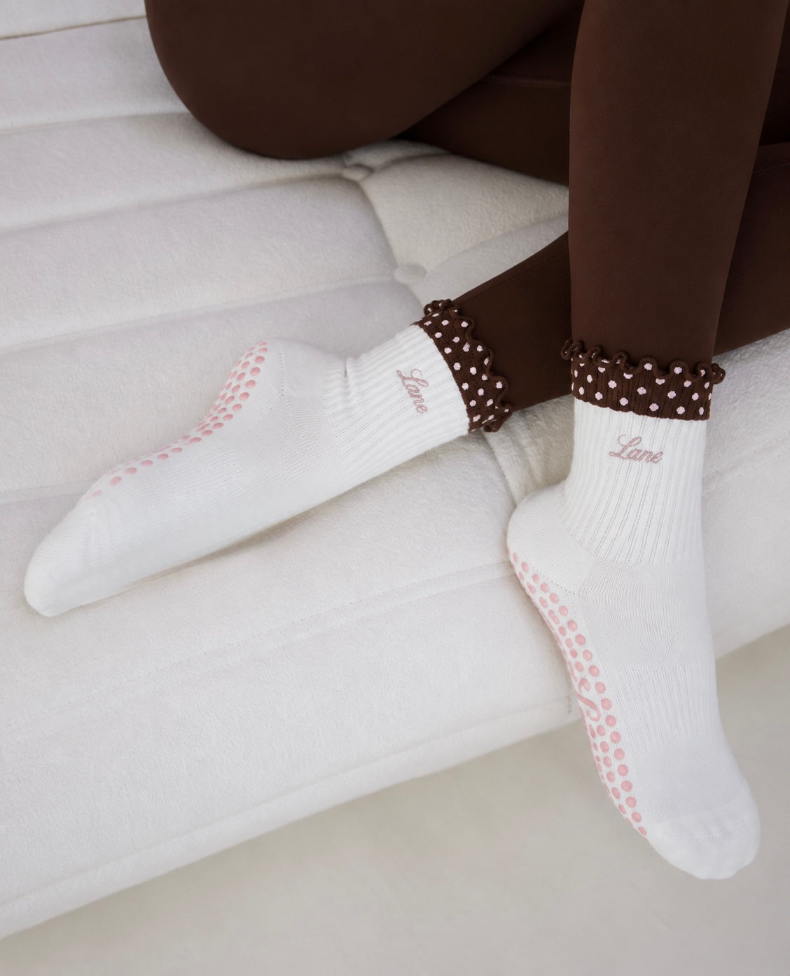 Polka Grip Socks