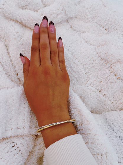 Cable Cap Bracelet