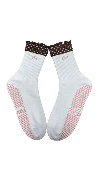Polka Grip Socks