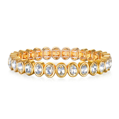 Framed Oval Bracelet-Clear