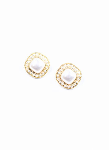 Gomez Pearl Stud Earring Gold